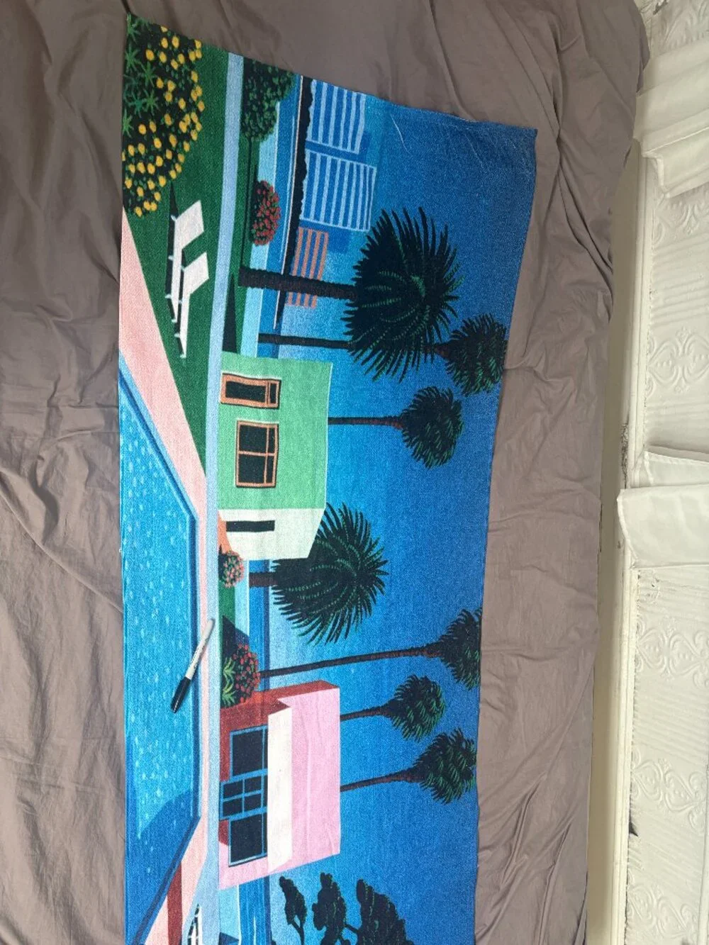 Pacific Breeze 1 Towel with art by Hiroshi Nagai, Light in the Attic